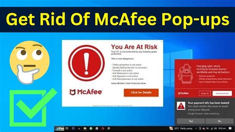 How To Remove Fake McAfee Pop.